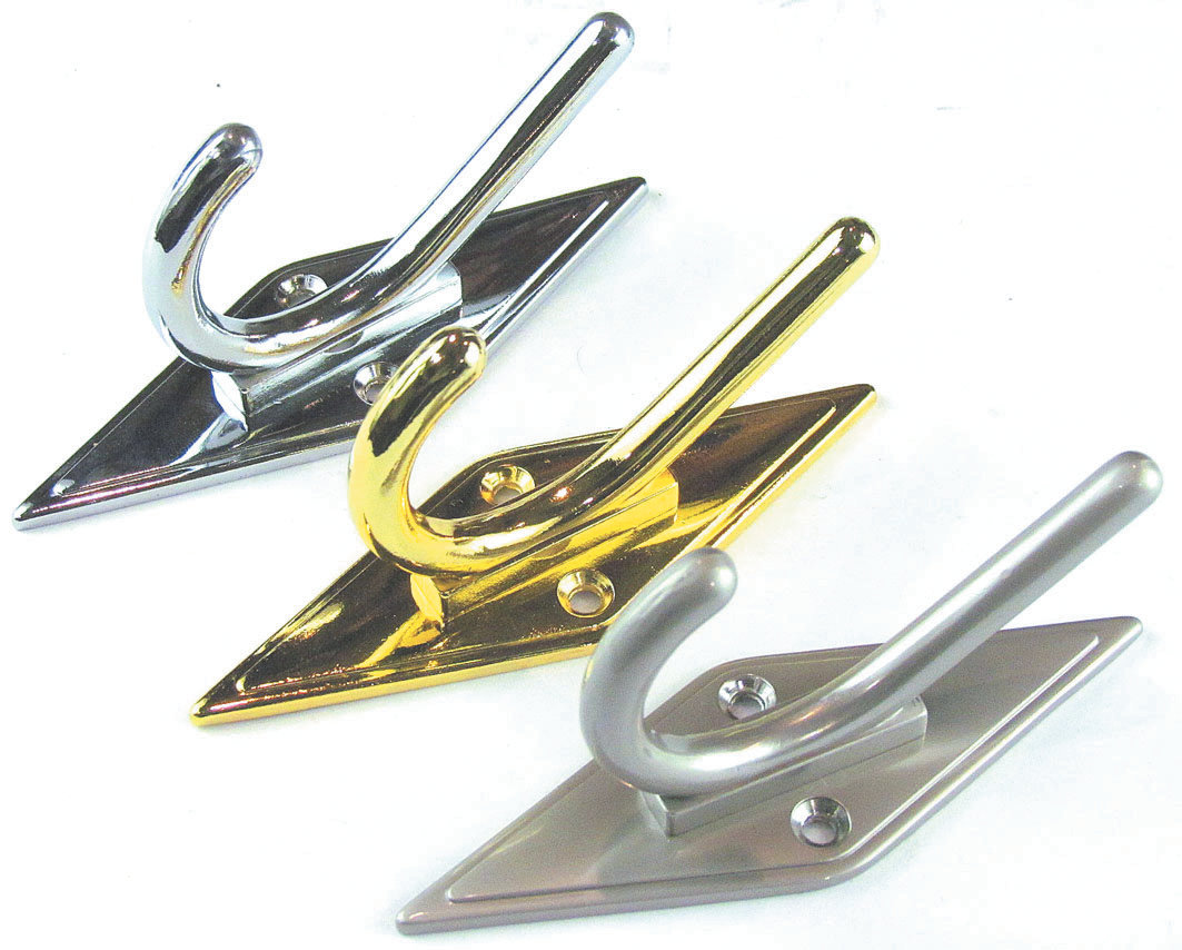 Robustline Hat & Coat Hook On Plate CH-129 Premium Hardware for Door Cabinet Window Furniture and Interior Use